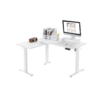 Table d'angle de bureau électrique en forme de L