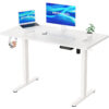Bureau d'ordinateur réglable en hauteur avec port de chargement USB