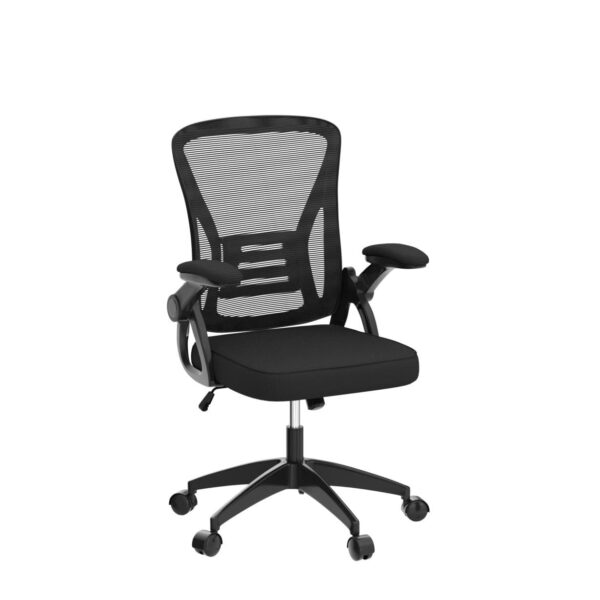 51l453ddYYL chaise de bureau avec accoudoirs rabattables